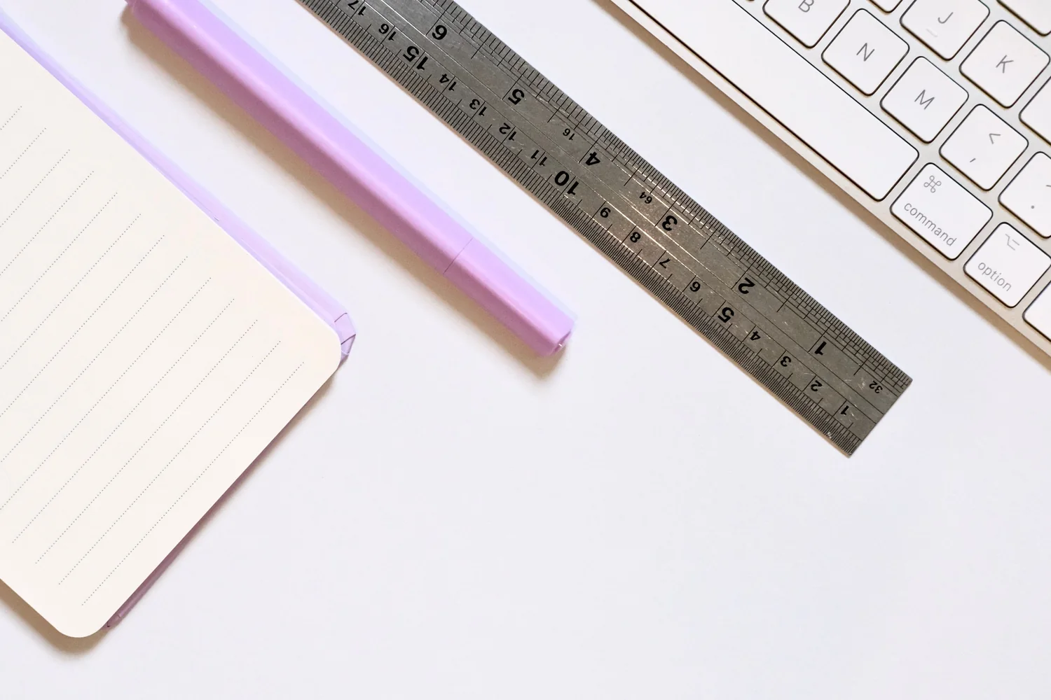 Professional desk with stationery items and office organisation tools.
